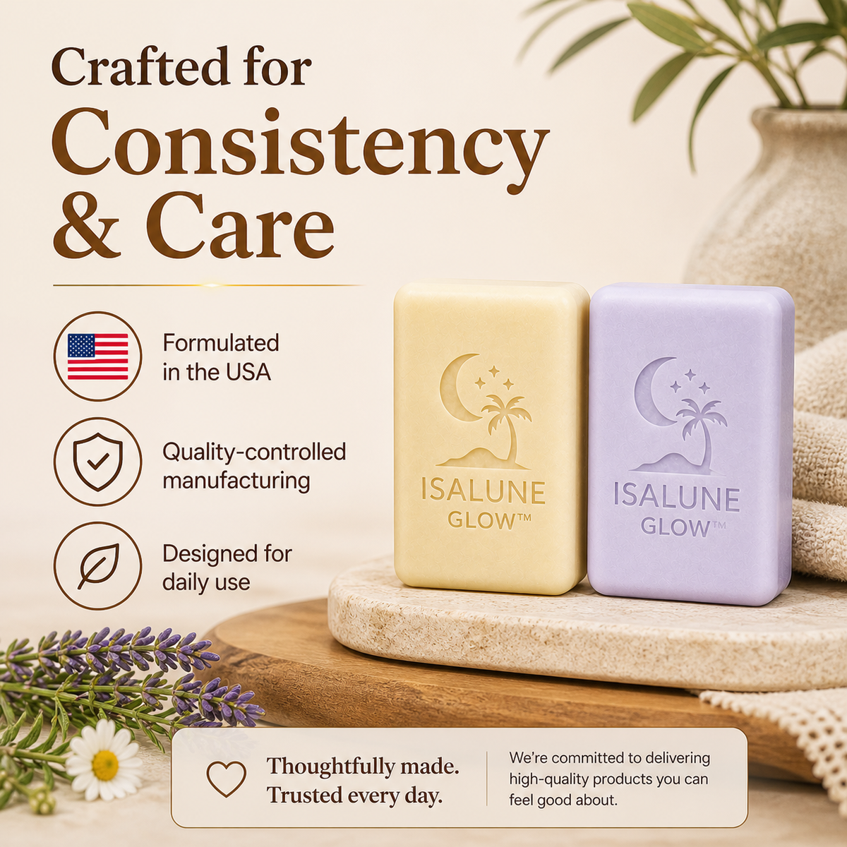 ISALUNE GLOW™ Kojic Day & Night Cleansing Bar Duo