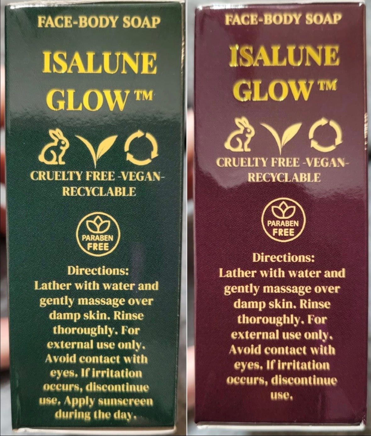 ISALUNE GLOW™ Kojic Day & Night Cleansing Bar Duo